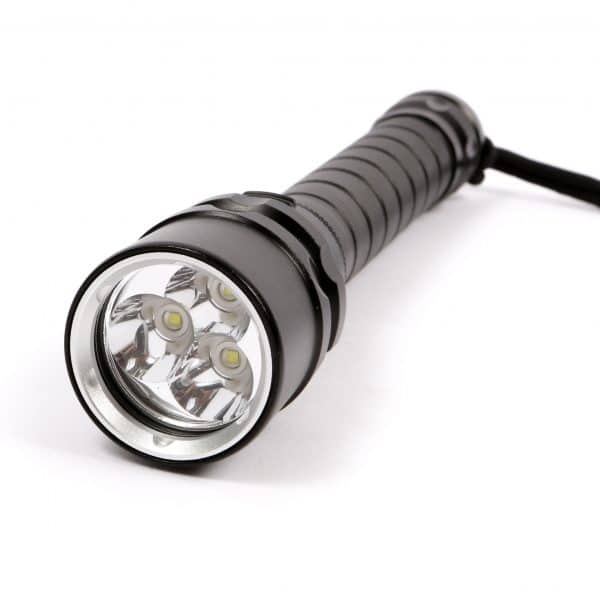 Underwater Diving Torch (Black) Waterproof (100m) 3000 Lumens