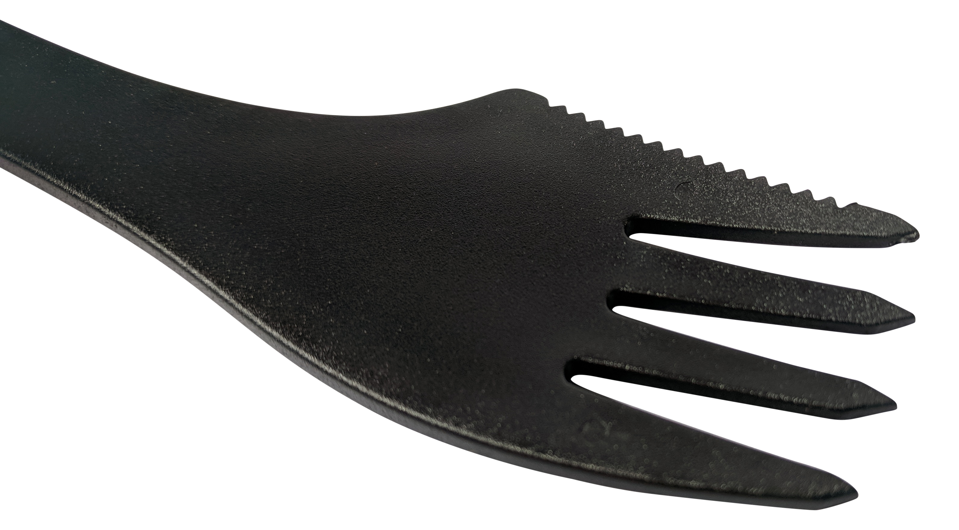 Spork (Pack of 5 Black) Ideal for Camping Combined Spoon, Fork